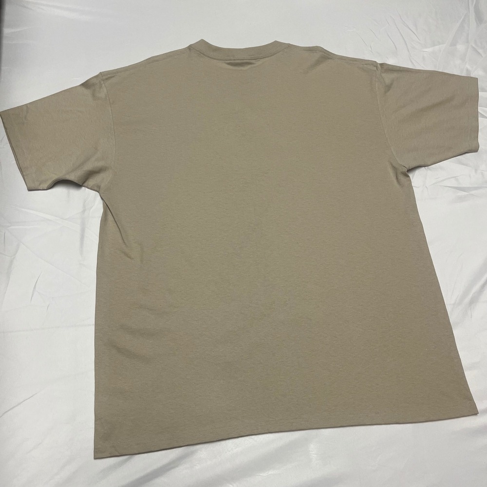 100% Cotton EMI Sportswear Tan Alaska Embroidered Bald Eagle Nature T-Shirt XXL - Picture 6 of 7